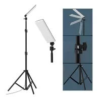 Upgraded Head CL03 84*LEDs Retractable & Foldable 1.8m Tripod Stand Light 6500-7000K Brightness Height Adjustable LED Wo