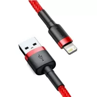 Baseus 2.4A USB-A to iP Cable Fast Charging Data Transmission Nylon Braided Core Line 0.5M/1M/2M/3M Long for iPhone 14 1