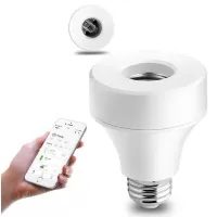 AC85V~265V Smart Wifi E26 E27 Lamp Holder Remote Control Timer Light Bulb Holder LED Bulb Socket Works With Alexa Google