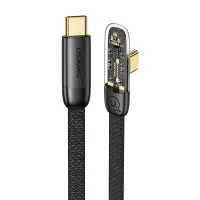 USAMS 100W Type-C to Type-C Cable QC3.0 FCP Fast Charging Data Transmission Anti-oxidation Tinned Copper Core Line 1.2M/