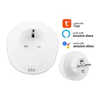 Tuya Smart WiFi Socket EU Plug Intelligent Timing Function Remote APP Control Energy-saving Outlet Work with Alexa Googl