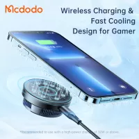 Mcdodo CH-212 15W 10W 7.5W 5W Wireless Charger Fast Wireless Charging Pad for Qi-enabled Smart Phones for iPhone 12 13 1