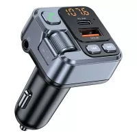 T16 PD30W Car bluetooth 5.1 FM Transmitter Type-C+USB-A Car Charger MP3 Modulator Player Handsfree Audio Receiver Fast C