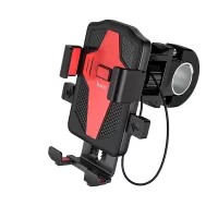 HOCO CA73 Motorcycle Bicycle Phone Holder GPS Mount Bracket Bike Handlebar Clip Stand for iPhone 12 13 14 for Huawei Mat