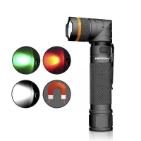 Nicron B70 1200LM 90 Degree Rechargeable LED Flashlight Black Headlamp Magnet Clip Handfree Ultra Bright LED Torch Headl