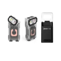 WUBEN X3 Owl 700LM Mini LED Keychain Flashlight 180° Rotating Head Best EDC Flashlight Wireless Charging Box Ultra-light