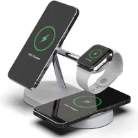 X452 15W 10W 7.5W 5W Wireless Charger Fast Wireless Charging Pad with Bracket for Qi-enabled Smart Phones for iPhone 12