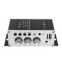 HY301BT 20Wx2 Digital Amplifiers 110-220V Bass Audio Power bluetooth V5.0 Amplifier HiFi Auto Music Speakers US/ EU Plug