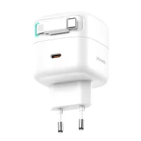 [GaN Tech] USAMS US-CC202 PD35W 2-Port USB PD Charger Dual 17.5W Type-C Fast Charging Wall Charger Adapter EU Plug for i