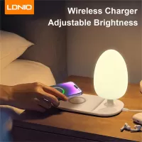 LDNIO Y3 15W 10W 7.5W 5W Wireless Charger Fast Wireless Charging Pad with Desk Lamp for Qi-enabled Smart Phones for iPho