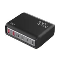 Bakeey i80 100W 6-port USB PD Charger 2USB-A+4USB-C PD3.0 QC3.0 Fast Charging Desktop Charging Station EU Plug for iPhon