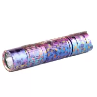 Convoy T3 Colorful Titanium Alloy Compact EDC Flashlight High CRI 12-group Modes AA 14500 Battery LED Torch Tactical Sur