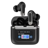 M-V8 TWS bluetooth 5.3 Earphone LED Touch Screen ANC Noise Cancelling 360° Surround Stereo 32H Battery Life In-ear Sport