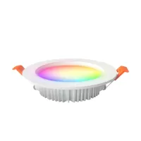 Smart LED Downlight 27mm Ultra Thin 6W RGB+CCT 2700K~6500K CompatibleZigbee 3.0 Smartthings Echo Alexa Google Home